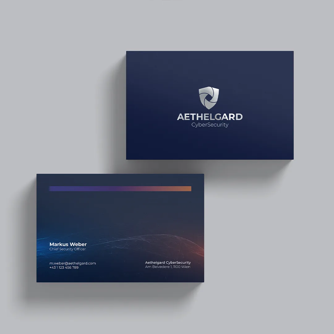 Aethelgard ID card hanging straight on its lanyard