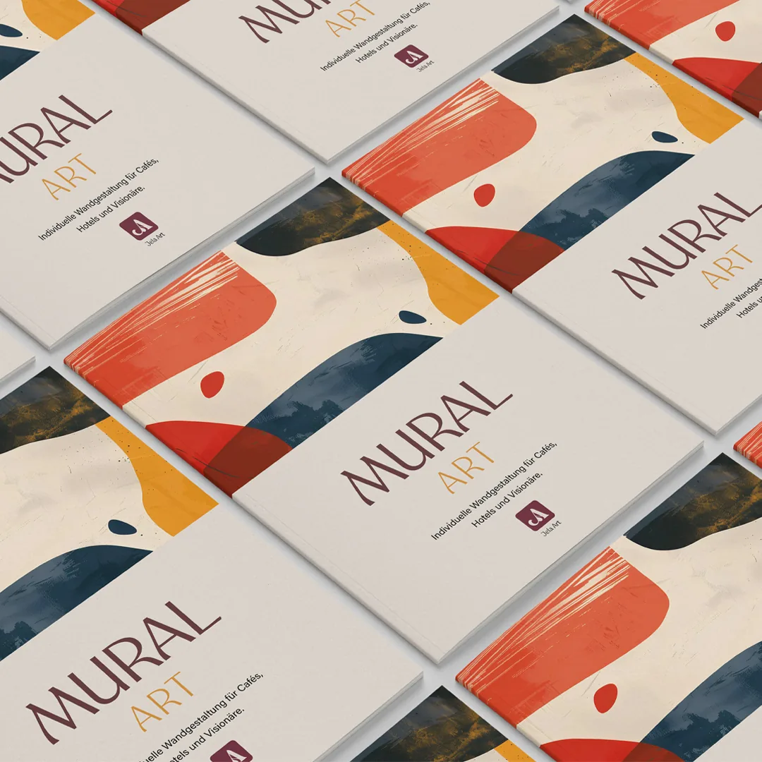 Jela Art business cards, front and back