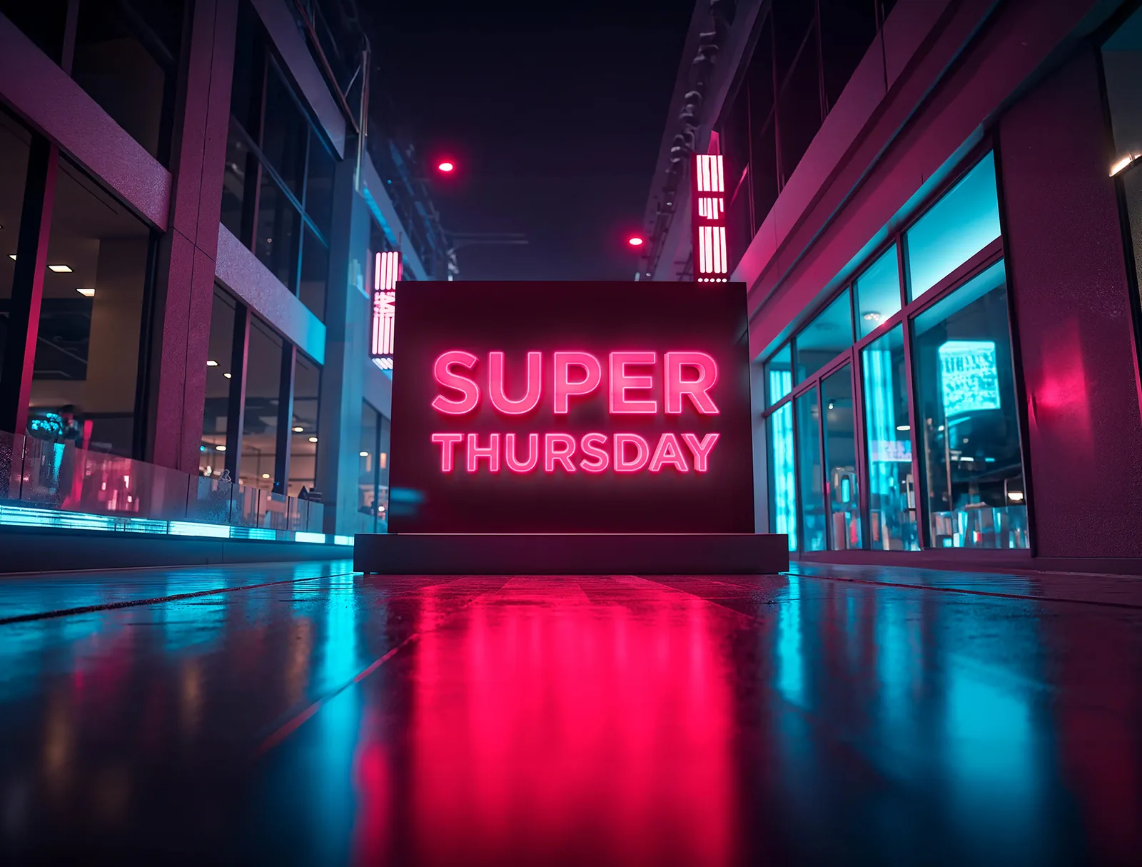 Super Thursday website banner with brand logo strip